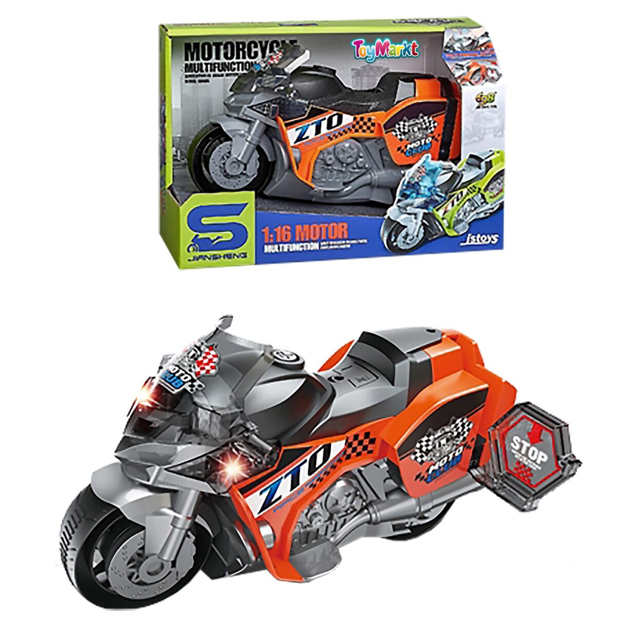 Moto Friction με φως + ήχο 29x19x13 ToyMarkt 902292-ΤΕΜ(1) - Image 1