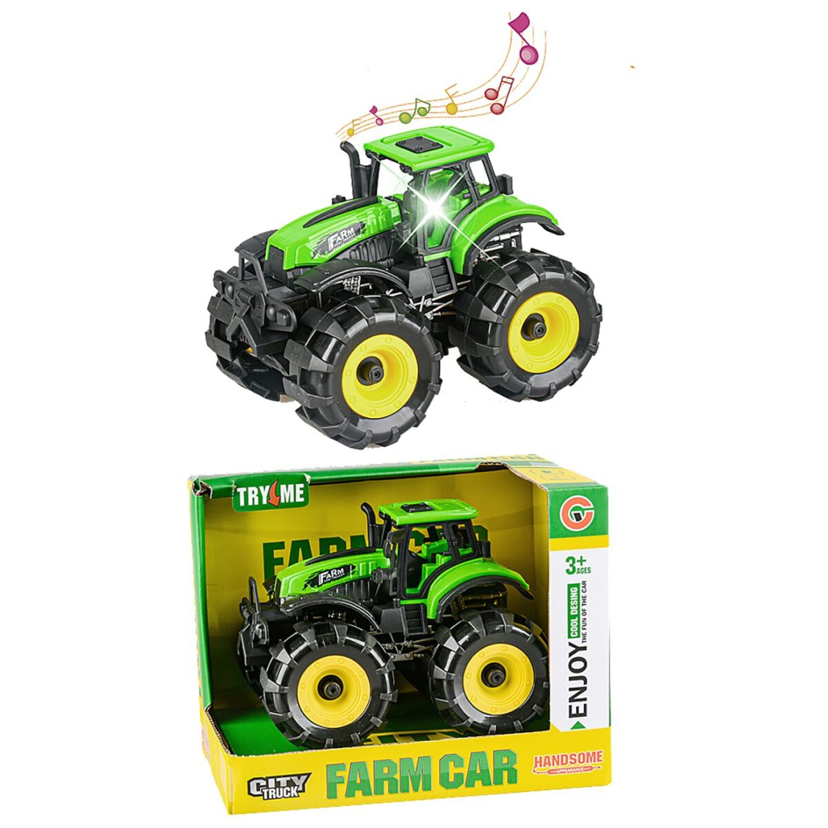ΤΡΑΚΤΕΡ FRICTION ΜΕ ΦΩΣ & ΗΧΟ ΣΕ ΚΟΥΤΙ 17x14x11cm ToyMarkt 902308-ΤΕΜ(1) - Image 2