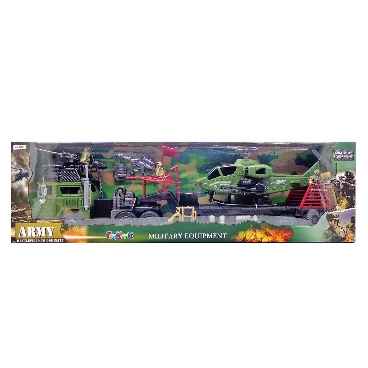 ΣΤΡΑΤΙΩΤΙΚΗ ΝΤΑΛΙΚΑ ΓΙΓΑΣ FRICTION & ΕΛΙΚΟΠΤΕΡΟ 85x25x14cm ToyMarkt 902337-ΤΕΜ(1) - Image 1