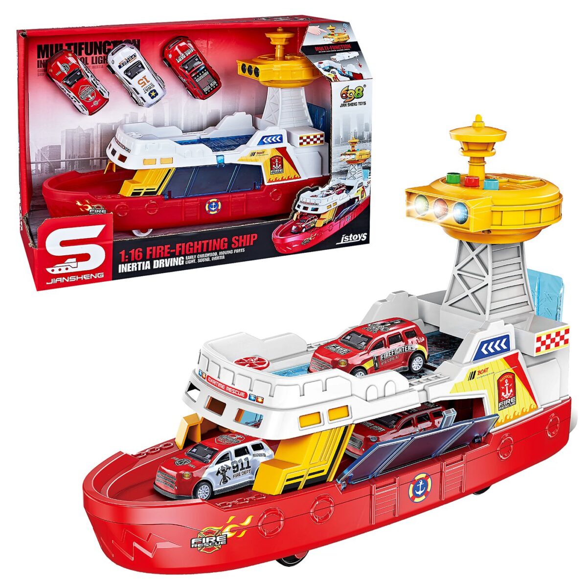 Πλοίο Ακτοφυλακής Friction με Φως+ήχους 32x22x13cm ToyMarkt 902368-ΤΕΜ(1) - Image 1