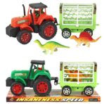 Τρακτέρ Friction με Ρυμούλκα 31x12x11cm ToyMarkt 902370-ΤΕΜ(1)