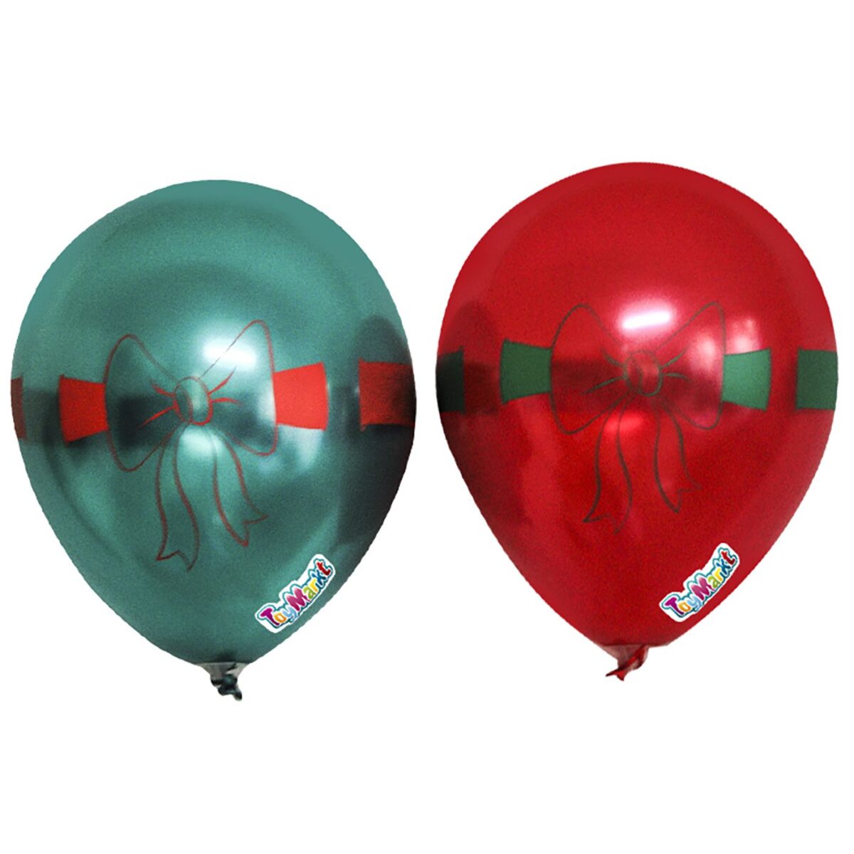 Σετ 6 Μπαλόνια 23cm Κορδέλα Διάφορα Χρώματα ToyMarkt 911061-ΣΕΤ(1) - Image 1