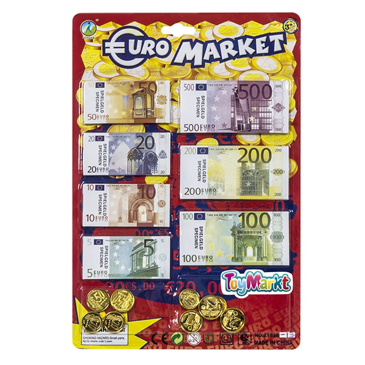 ΝΟΜΙΣΜΑΤΑ ΕΥΡΟ ΚΑΡΤΕΛΑ 21x31cm ToyMarkt 911134-ΤΕΜ(1) - Image 1