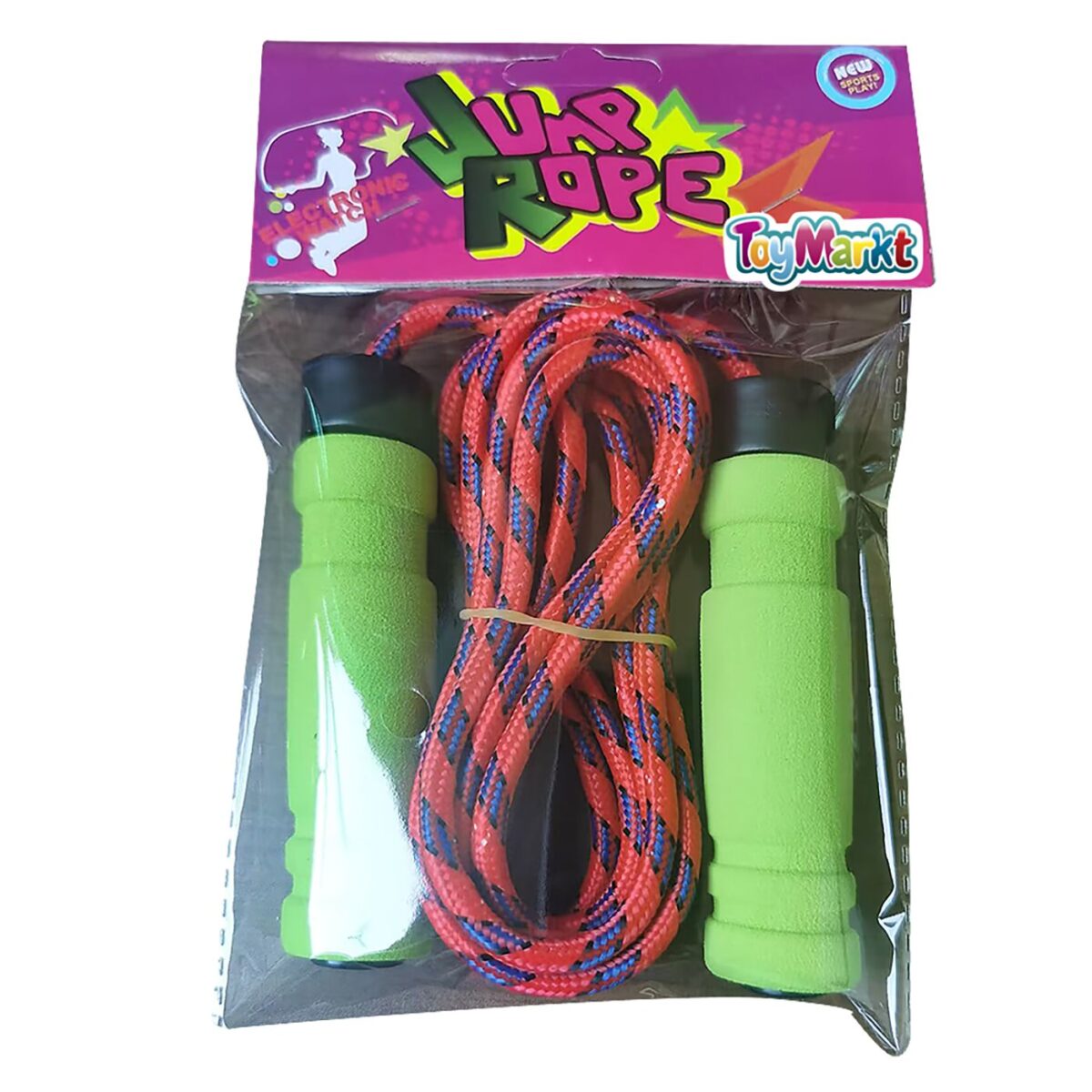 Σχοινάκι με πλαστικά χερούλια Σύνολο:248cm, χερούλι:10,4cm ToyMarkt 911312-ΤΕΜ(1) - Image 2