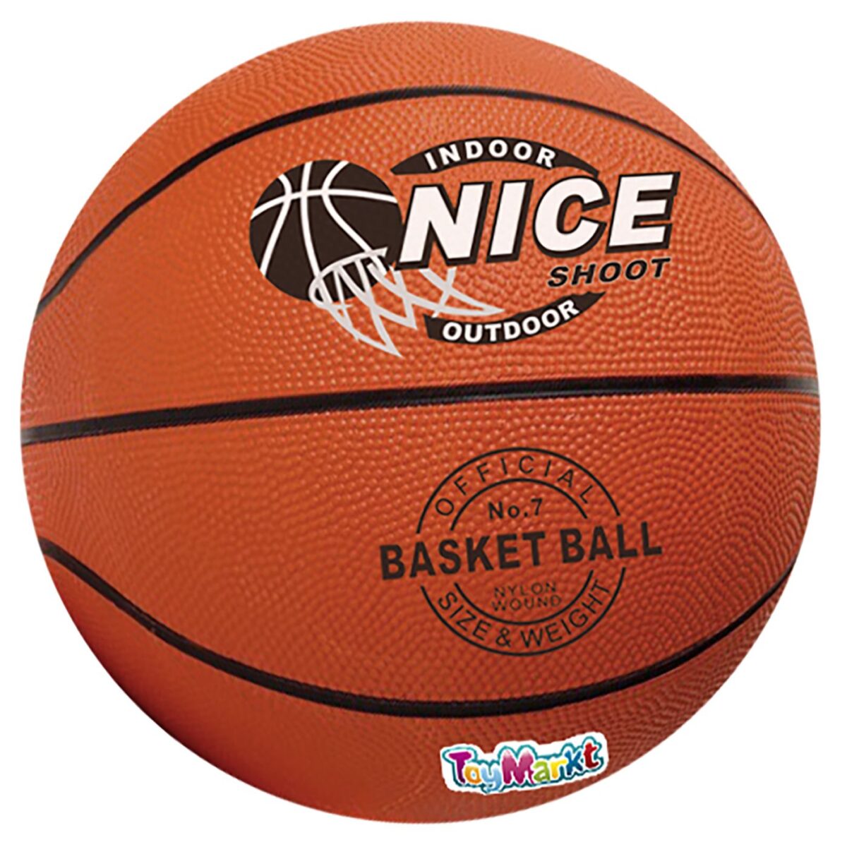 ΜΠΑΛΛΑ ΜΠΑΣΚΕΤ ΠΟΡΤΟΚΑΛΙ No7 ~520 gr ToyMarkt 9145-ΤΕΜ(1) - Image 1
