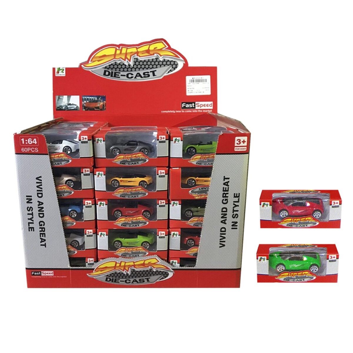 ΑΥΤΟΚΙΝΗΤΑΚΙΑ FREE WHEEL ΜΕΤΑΛΛΙΚΑ 11cm ToyMarkt 912803-ΤΕΜ(60) - Image 1