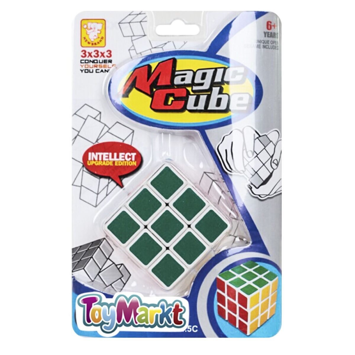 ΜΑΓΙΚΟΣ ΚΥΒΟΣ 4,5cm ΣΕ ΜΠΛΙΣΤΕΡ 12x18cm ToyMarkt 912825-ΤΕΜ(1) - Image 1