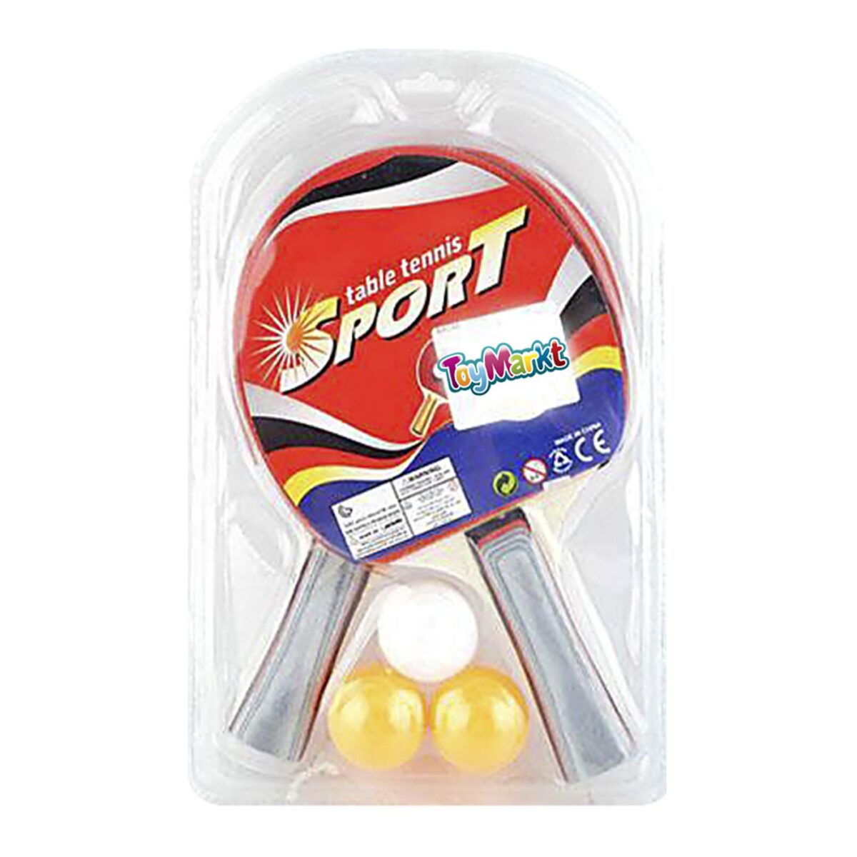 ΞΥΛΙΝΟ ΣΕΤ ΠΙΝΓΚ ΠΟΝΓΚ 20x29cm ToyMarkt 912969-ΤΕΜ(1) - Image 1