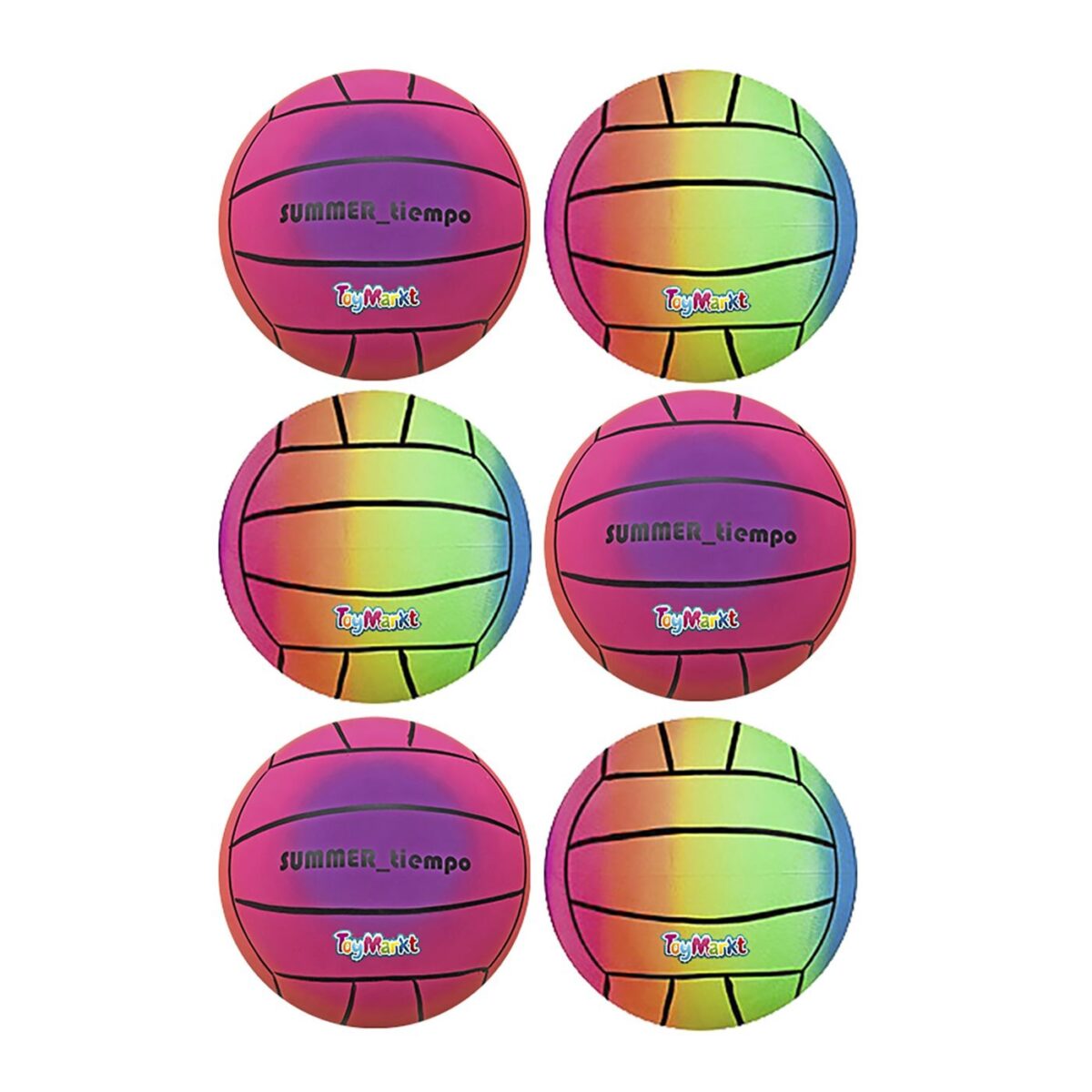 ΑΕΡΟΜΠΑΛΑ TRICOLOR ΒΑΡΙΑ 23cm ΞΕΦΟΥΣΚΩΤΗ 200g 23cm ToyMarkt 912978-ΤΕΜ(6) - Image 1