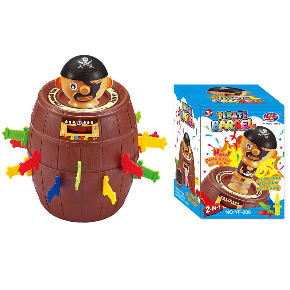 Πειρατής-Βαρέλι με Σπαθιά-Κουμπαράς 14x19x14cm ToyMarkt 913108-ΤΕΜ(1) - Image 1