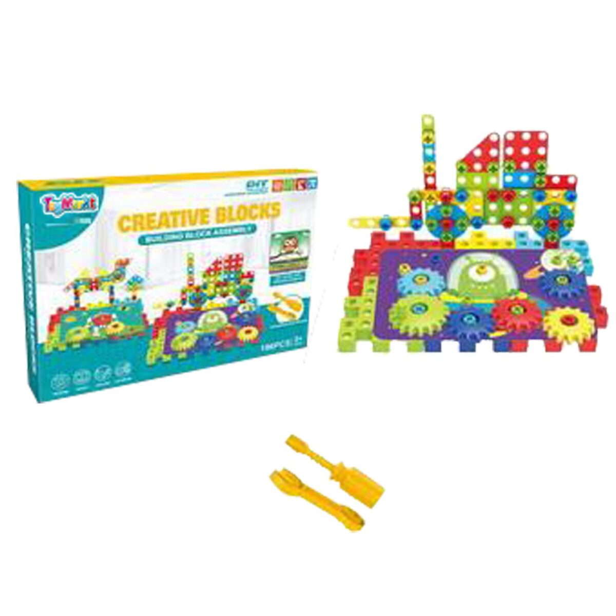 ΣΕΤ ΕΡΓΑΛΕΙΑ DIY 196 ΤΕΜ CREATIVE BLOCKS 34x24x7cm ToyMarkt 913228-ΤΕΜ(1) - Image 2