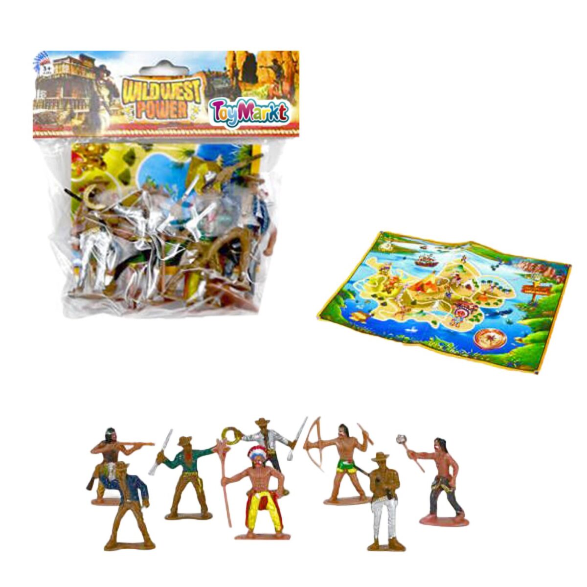 ΣΕΤ ΚΑΟΥΜΠΟΗΔΕΣ & ΙΝΔΙΑΝΟΙ ΣΕ ΣΑΚΟΥΛΑΚΙ 15x19cm ToyMarkt 913272-ΤΕΜ(1) - Image 1