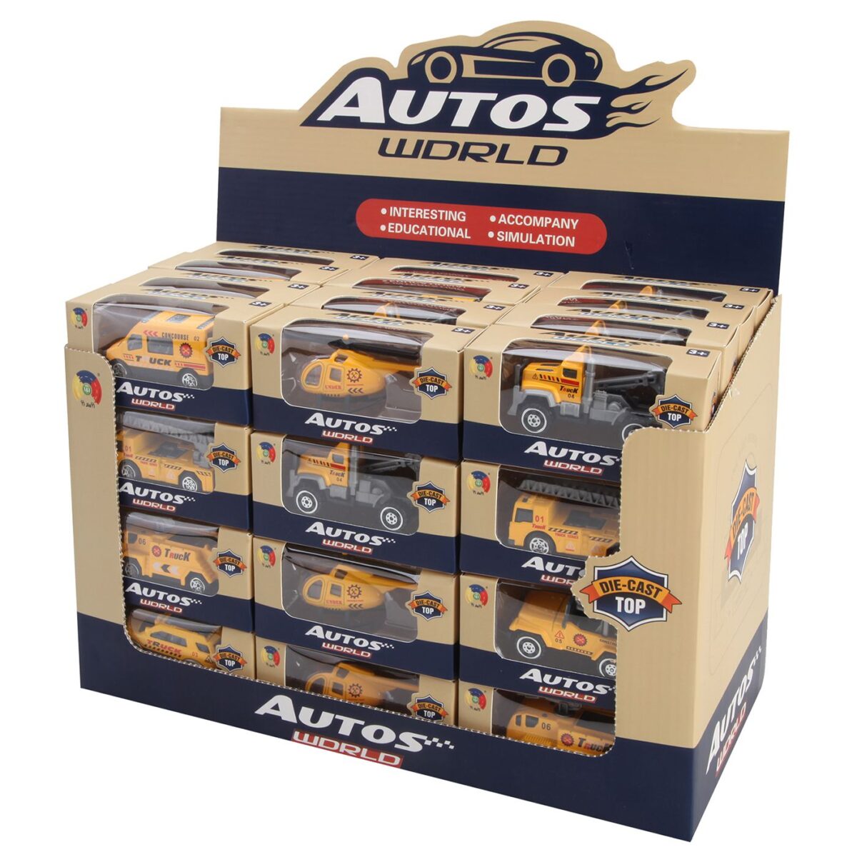 Μεταλλικά δομικά free wheels 48 τεμ Κουτί 48τεμ: 34x22x17cm   τεμ: 11x5x4cm ToyMarkt 913337-ΤΕΜ(48) - Image 1