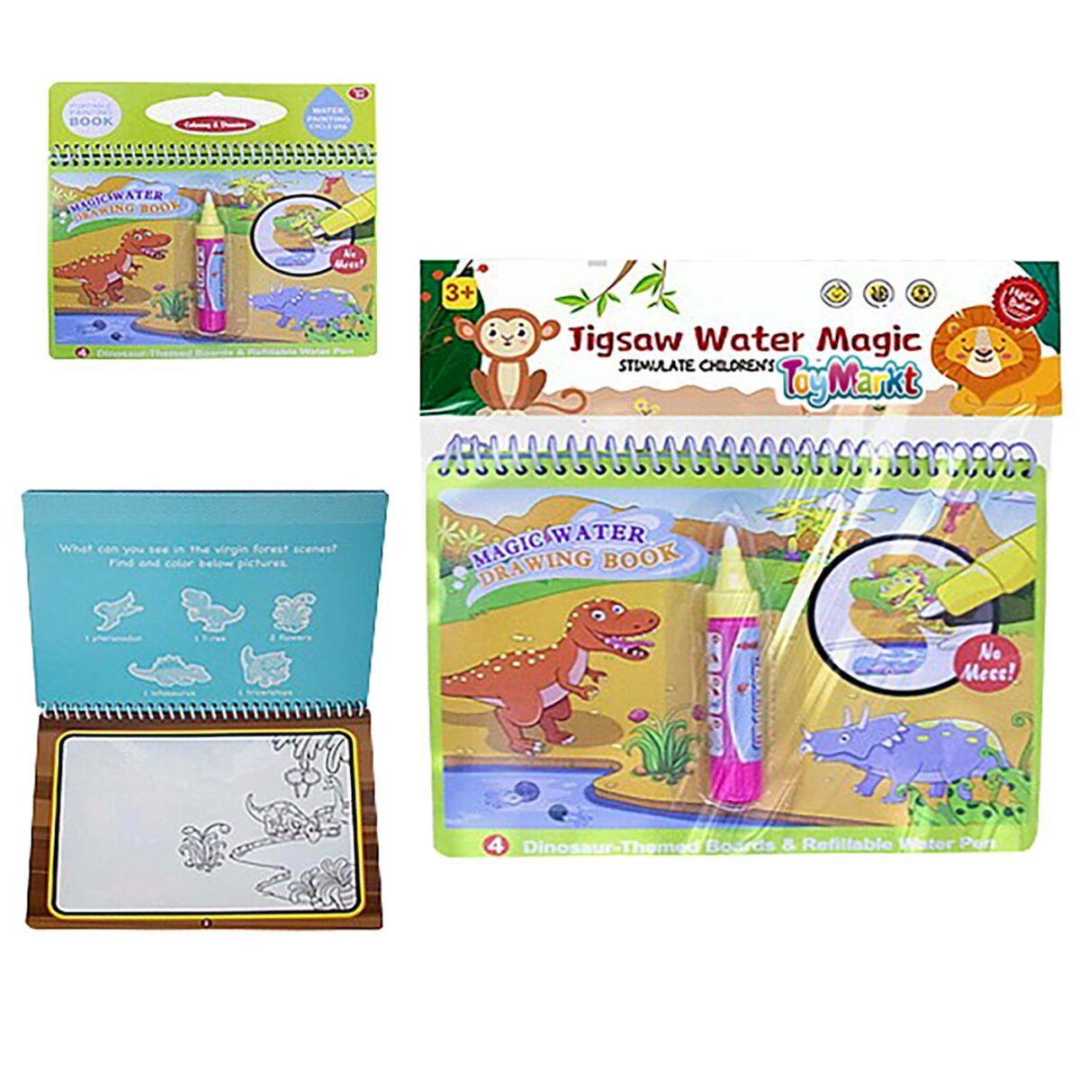WATER MAGIC BOOK ΖΩΓΡΑΦΙΚΗΣ 22x22x1.5cm ToyMarkt 913357-ΤΕΜ(1) - Image 1