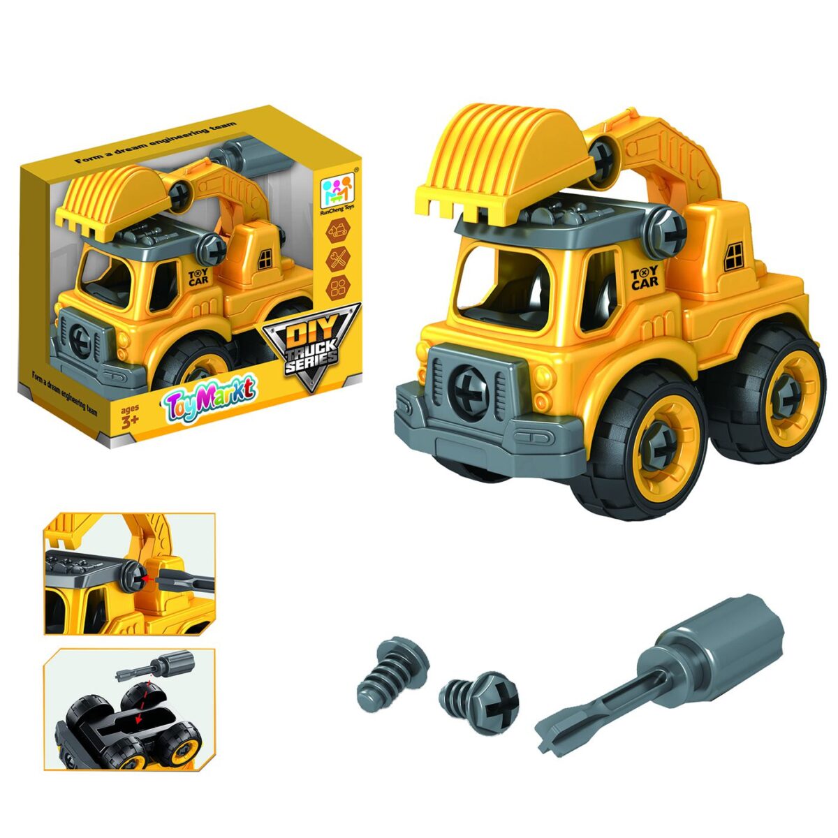 ΕΚΣΚΑΦΕΑΣ FREE WHEELS & ΚΑΤΣΑΒΙΔΙ 15x14x10cm ToyMarkt 913363-ΤΕΜ(1) - Image 1