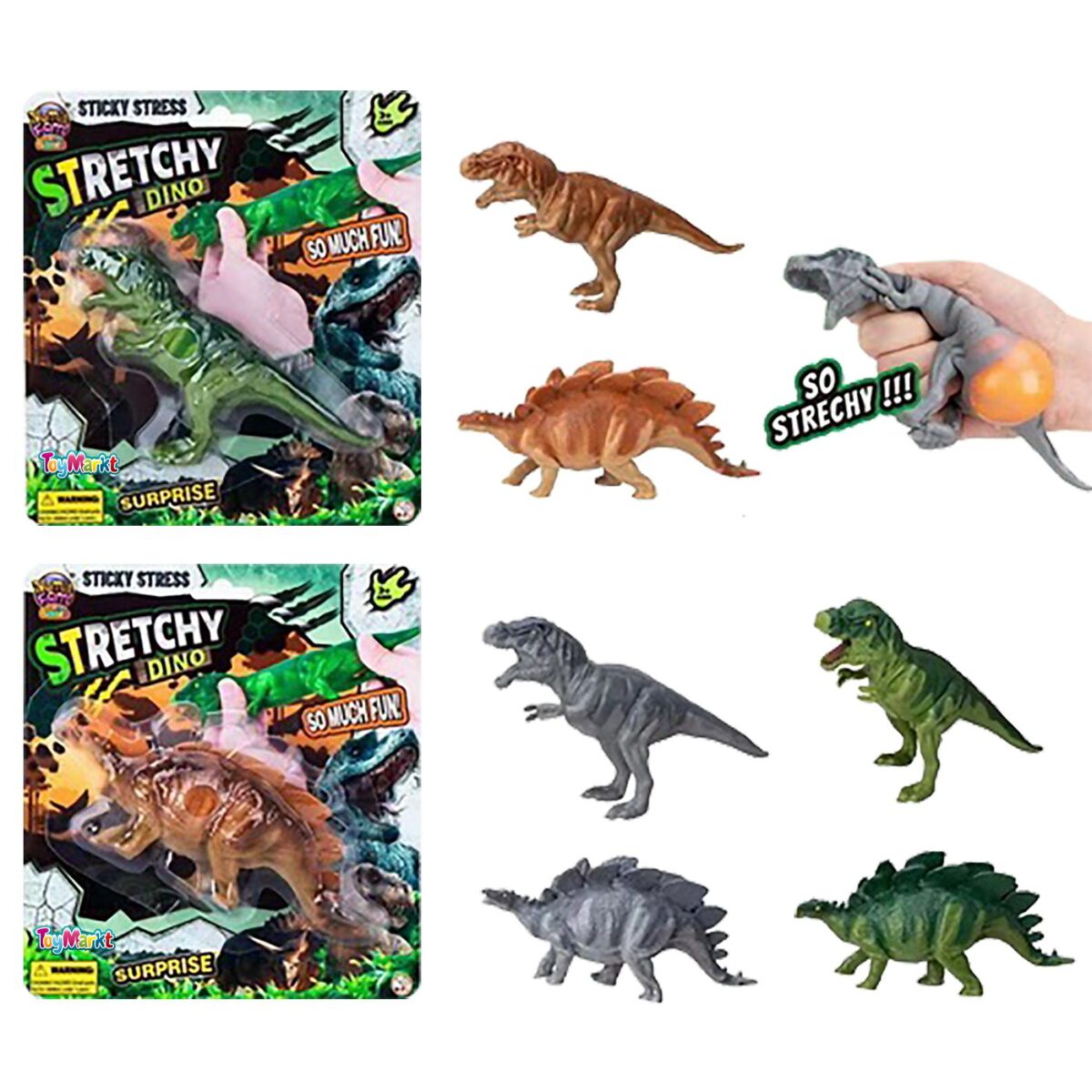 STRETCHY DINO 20x22cm ToyMarkt 913391-ΤΕΜ(1) - Image 1