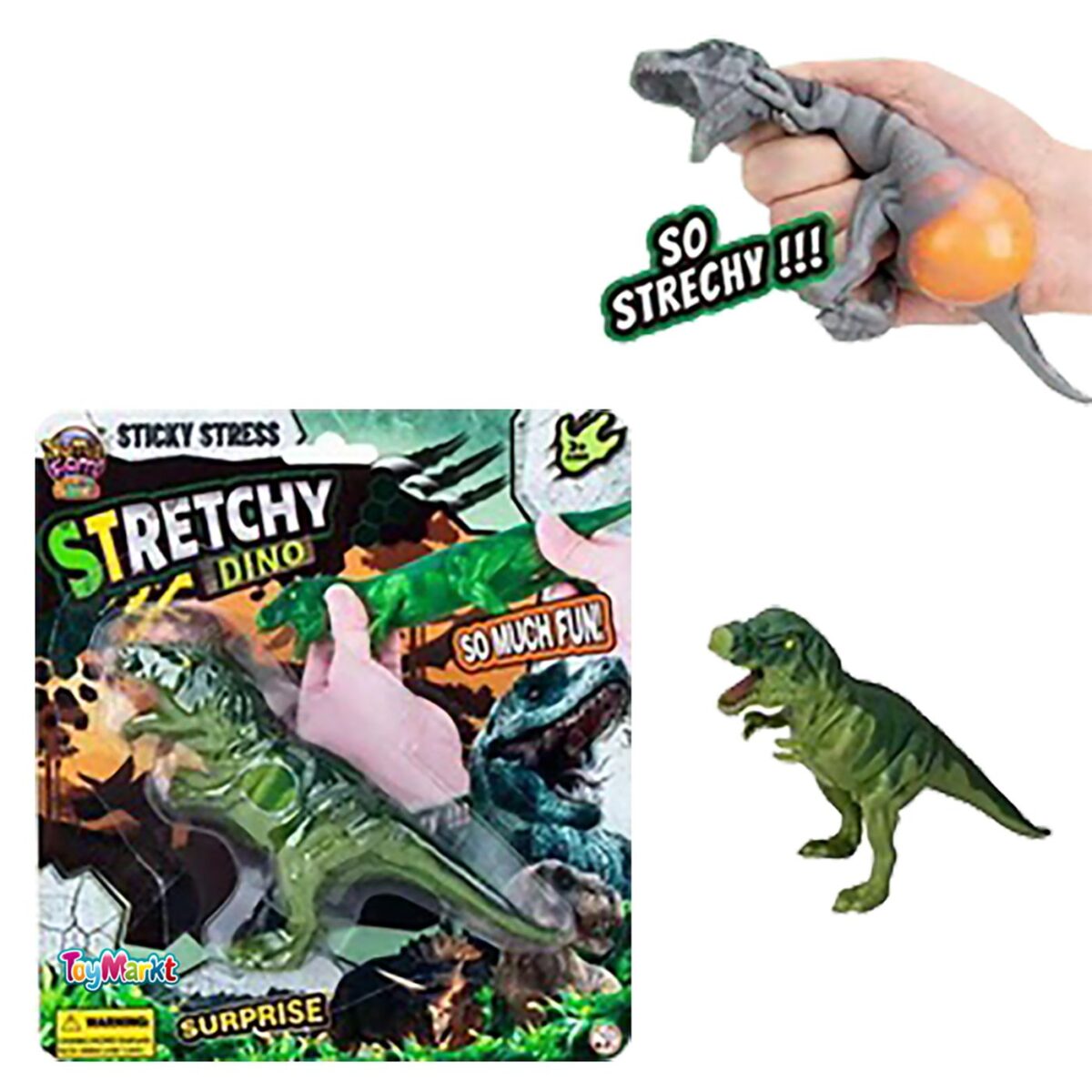 STRETCHY DINO 20x22cm ToyMarkt 913391-ΤΕΜ(1) - Image 2