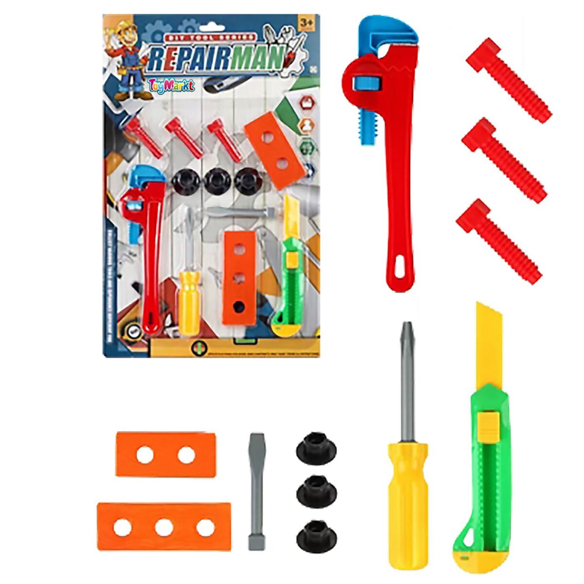 ΕΡΓΑΛΕΙΑ ΣΕ ΚΑΡΤΕΛΑ REPAIRMAN 26x41x2cm ToyMarkt 913412-ΤΕΜ(1) - Image 2