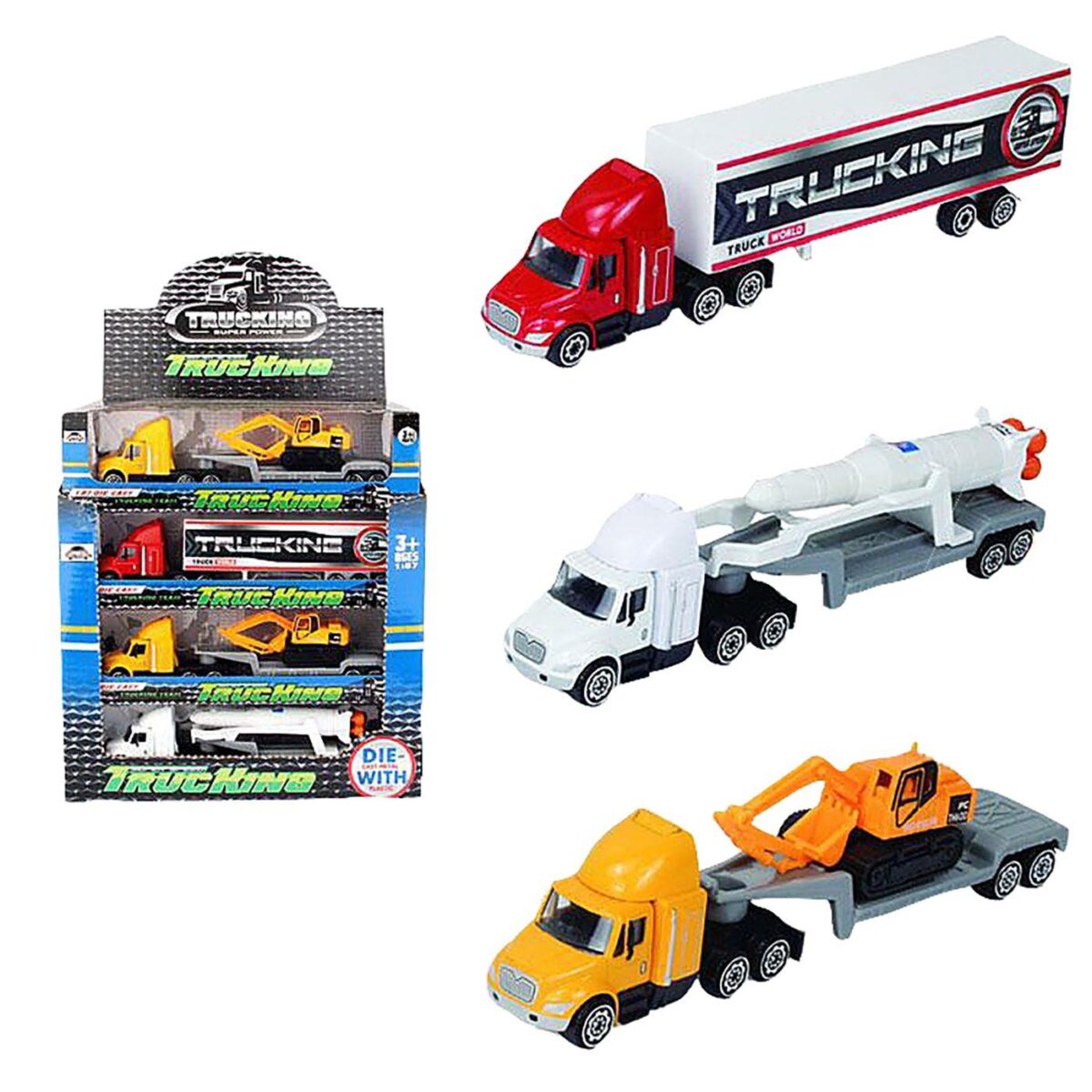 ΝΤΑΛΙΚΑ 1:87 FREE WHEEL TRUCK KING 22x6x3cm ToyMarkt 913444-ΤΕΜ(1) - Image 1
