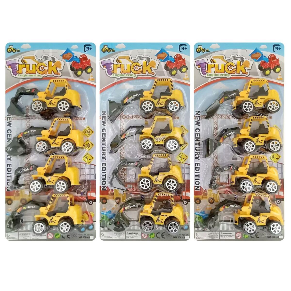 ΚΑΡΤΕΛΑ 4 ΔΟΜΙΚΑ ΟΧΗΜΑΤΑ FREE WHEEL 15x34x5cm ToyMarkt 913453-ΤΕΜ(1) - Image 1