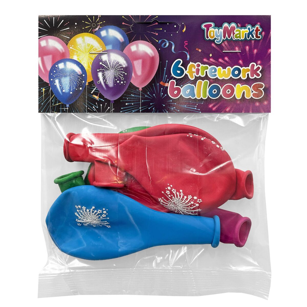 ΣΕΤ 6 ΜΠΑΛΟΝΙΑ ΠΥΡΟΤΕΧΝΗΜΑΤΑ 30cm ToyMarkt 913484-ΣΕΤ(1) - Image 1