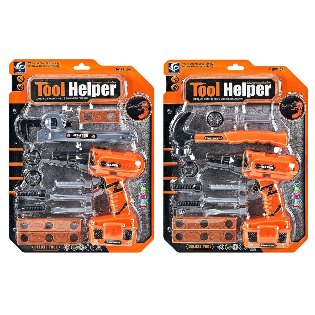 ΚΑΡΤΕΛΑ ΕΡΓΑΛΕΙΑ ΤΡΥΠΑΝΙ ΜΠΑΤΑΡΙΑΣ 28x38x6cm ToyMarkt 913494-ΤΕΜ(1) - Image 1