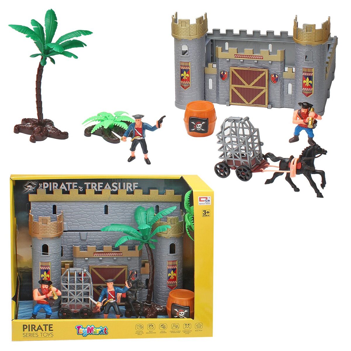 ΚΑΣΤΡΟ ΜΕ ΠΕΙΡΑΤΕΣ 33x26x13cm ToyMarkt 913520-ΤΕΜ(1) - Image 1