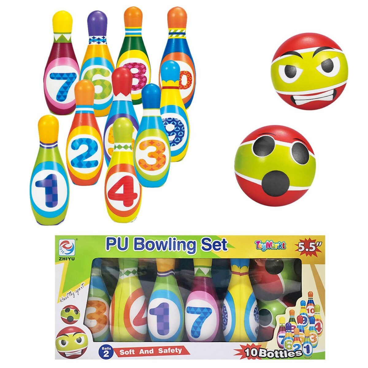 ΜΠΟΟΥΛΙΝΓΚ PU 14cm ΜΕ 10 ΚΟΡΙΝΕΣ 34x15x11cm ToyMarkt 913522-ΤΕΜ(1) - Image 1