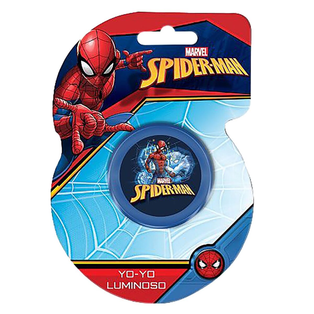 Yoyo (γιογιό) με φως spiderman 13x9cm SPIDERMAN-ΤΕΜ(1) - Image 1