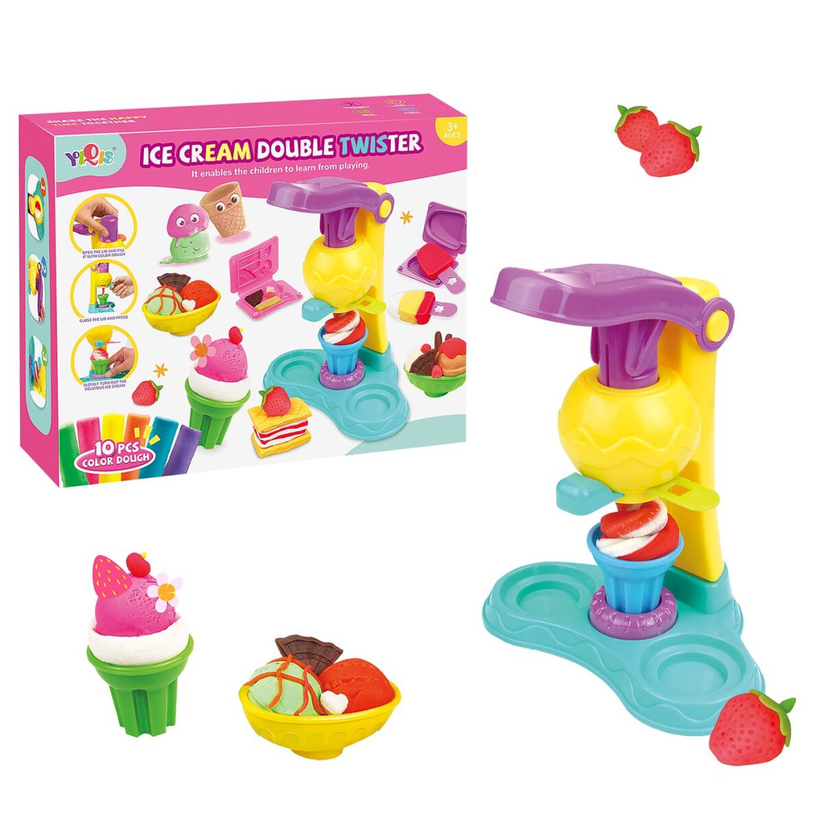 Κουτί ζυμαράκια παγωτομηχανή 27x21x7cm ToyMarkt 913536-ΤΕΜ(1) - Image 1