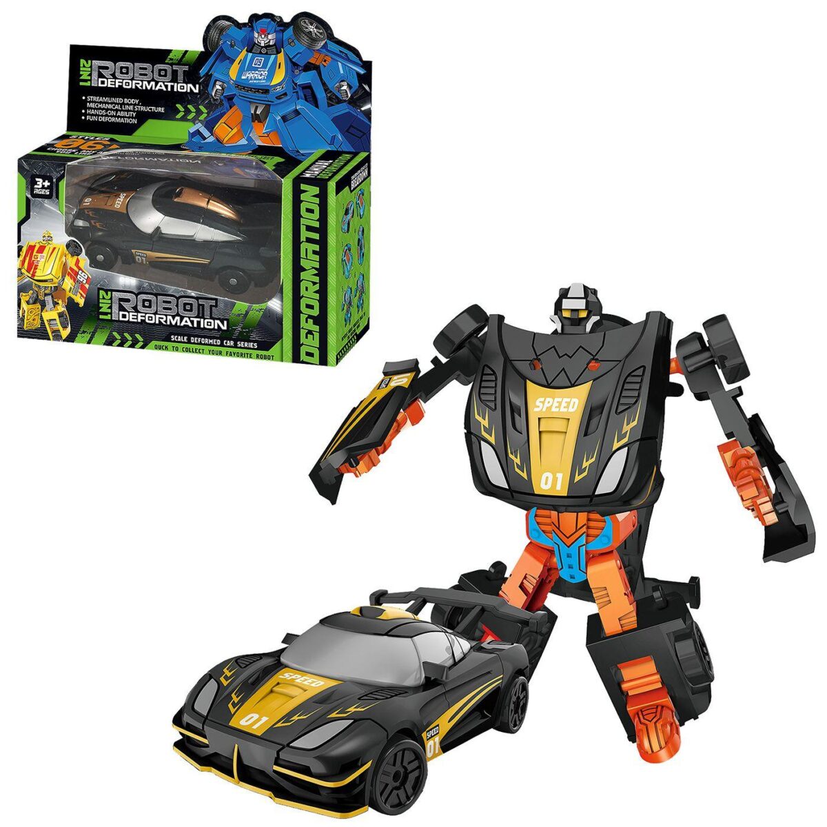 Robot-oxhma 2 σε 1 σε κουτί 15x15x6cm ToyMarkt 913545-ΤΕΜ(1) - Image 1