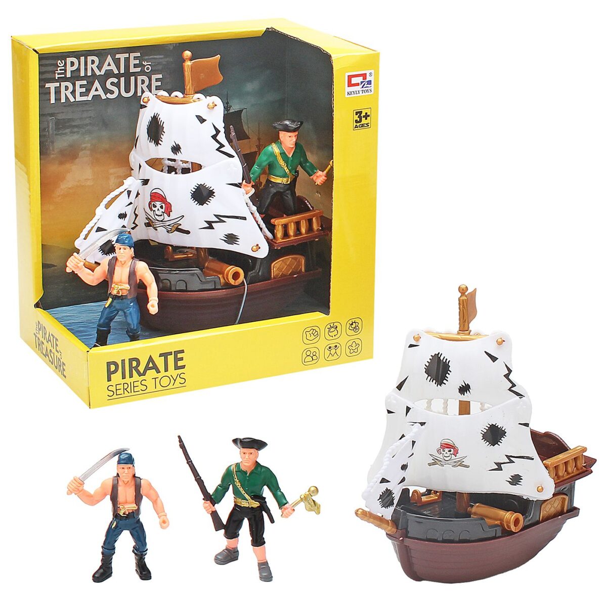 Πειρατικό καράβι μικρό & πειρατές 19x19x12cm ToyMarkt 913548-ΤΕΜ(1) - Image 1