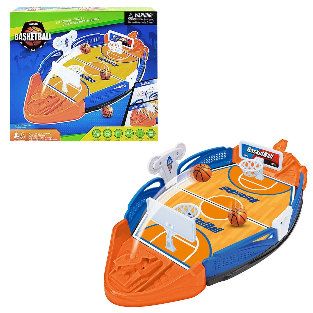 Μπασκετάκι επιτραπέζιο για 2 παίκτες 26x24x6cm ToyMarkt 913556-ΤΕΜ(1) - Image 1
