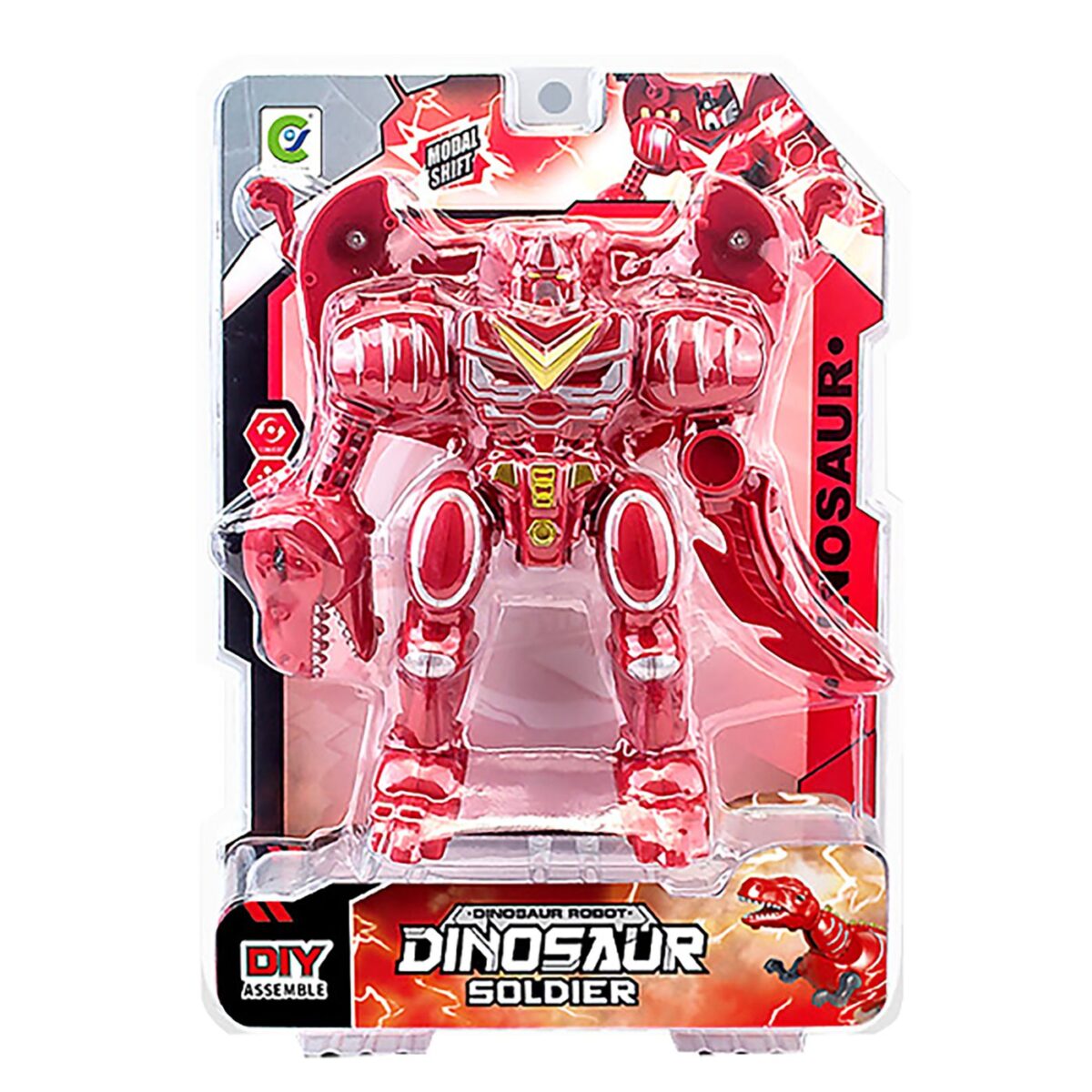 Robot-δεινόσαυρος 2 σε 1 σε καρτέλα 19x26x6cm ToyMarkt 913565-ΤΕΜ(1) - Image 2