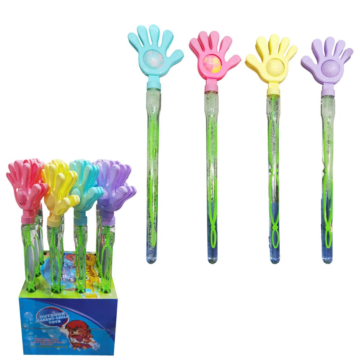 Σαπουνόφουσκα Χέρι - Μπάλα, με φως 45cm ToyMarkt 913588-ΤΕΜ(16) - Image 1