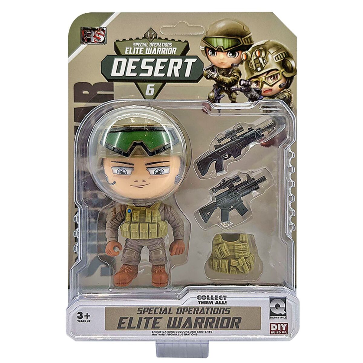 Στρατιωτάκι Desert σε Καρτέλα 16x22x6cm ToyMarkt 913603-ΤΕΜ(1) - Image 2