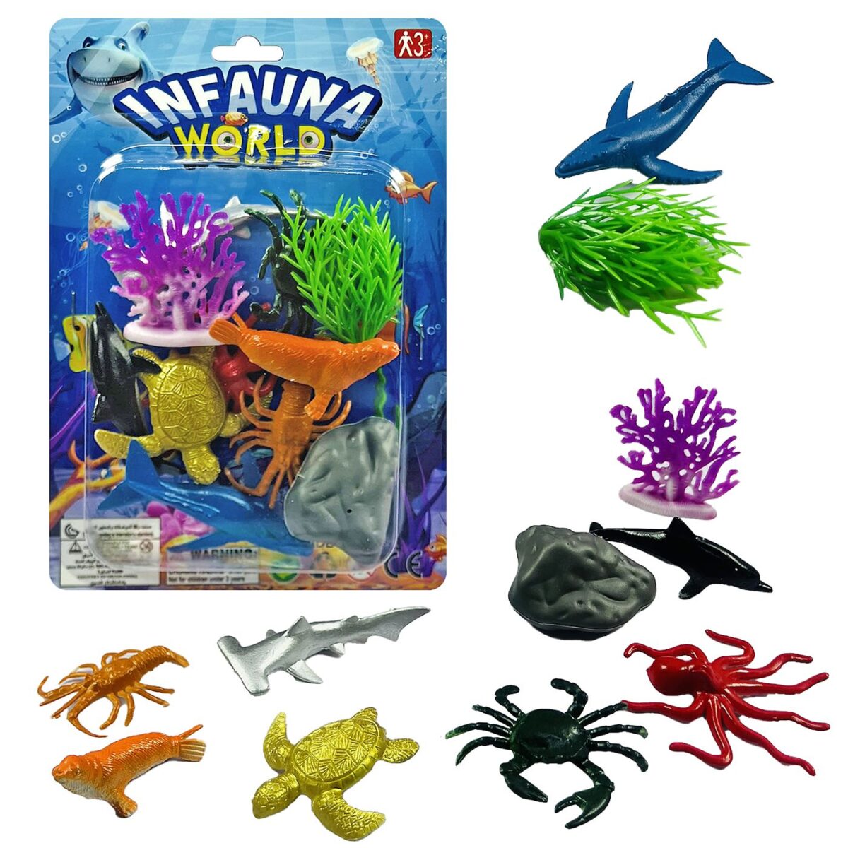 Υποβρύχιος Κόσμος σε Μικρή Καρτέλα 12x19x2cm ToyMarkt 913609-ΤΕΜ(1) - Image 1
