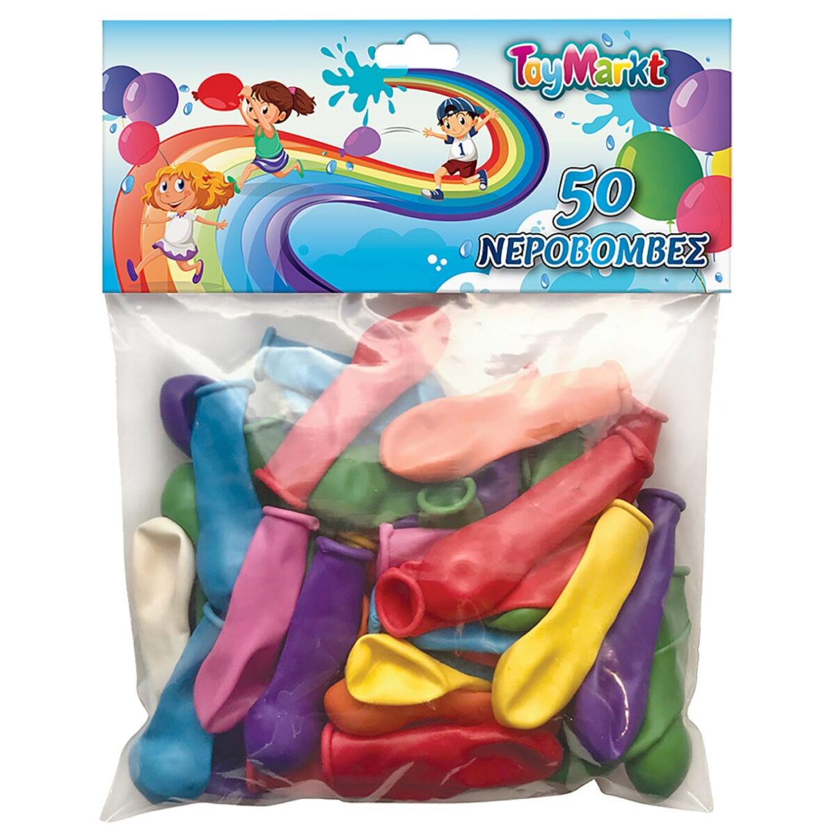 ΣΕΤ 50 ΤΕΜ ΜΠΑΛΟΝΙΑ ΝΕΡΟΒΟΜΒΕΣ  ToyMarkt 91506-ΣΕΤ(1) - Image 1