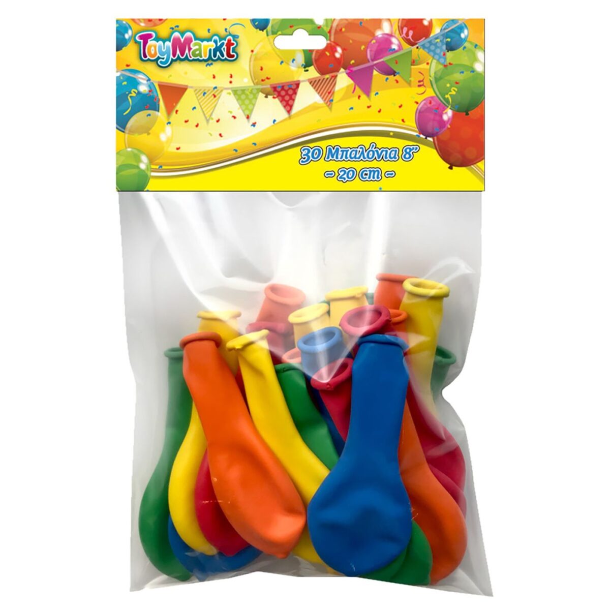 Σετ 30 Μπαλόνια 20cm ToyMarkt 91104-ΣΕΤ(1) - Image 1