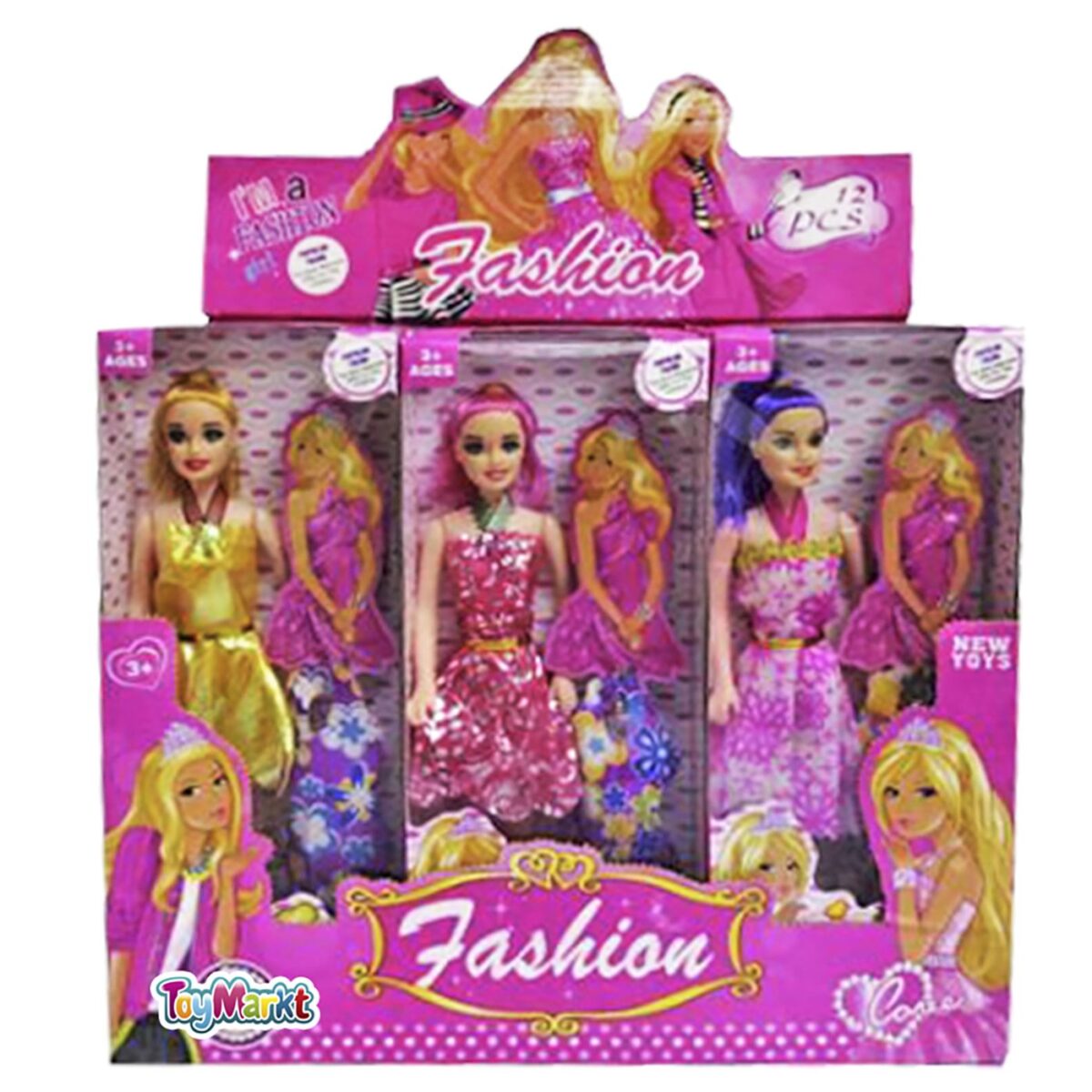 ΚΟΥΚΛΑ FASHION ΣΕ ΚΟΥΤΙ 10x30cm ToyMarkt 922022-ΤΕΜ(1) - Image 1