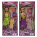 ΚΟΥΚΛΑ POPULAR GIRL & ΑΞΕΣΟΥΑΡ & ΦΟΡΕΜΑΤΑ 14x32x5cm ToyMarkt 922072-ΤΕΜ(1)