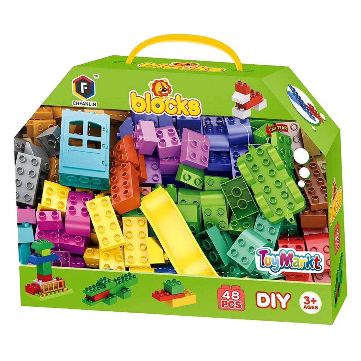 ΤΟΥΒΛΑΚΙΑ 48 ΤΕΜ ΕΞΑΓΩΝΟ ΚΟΥΤΙ 27x21x7.5cm ToyMarkt 95431-ΤΕΜ(1) - Image 2
