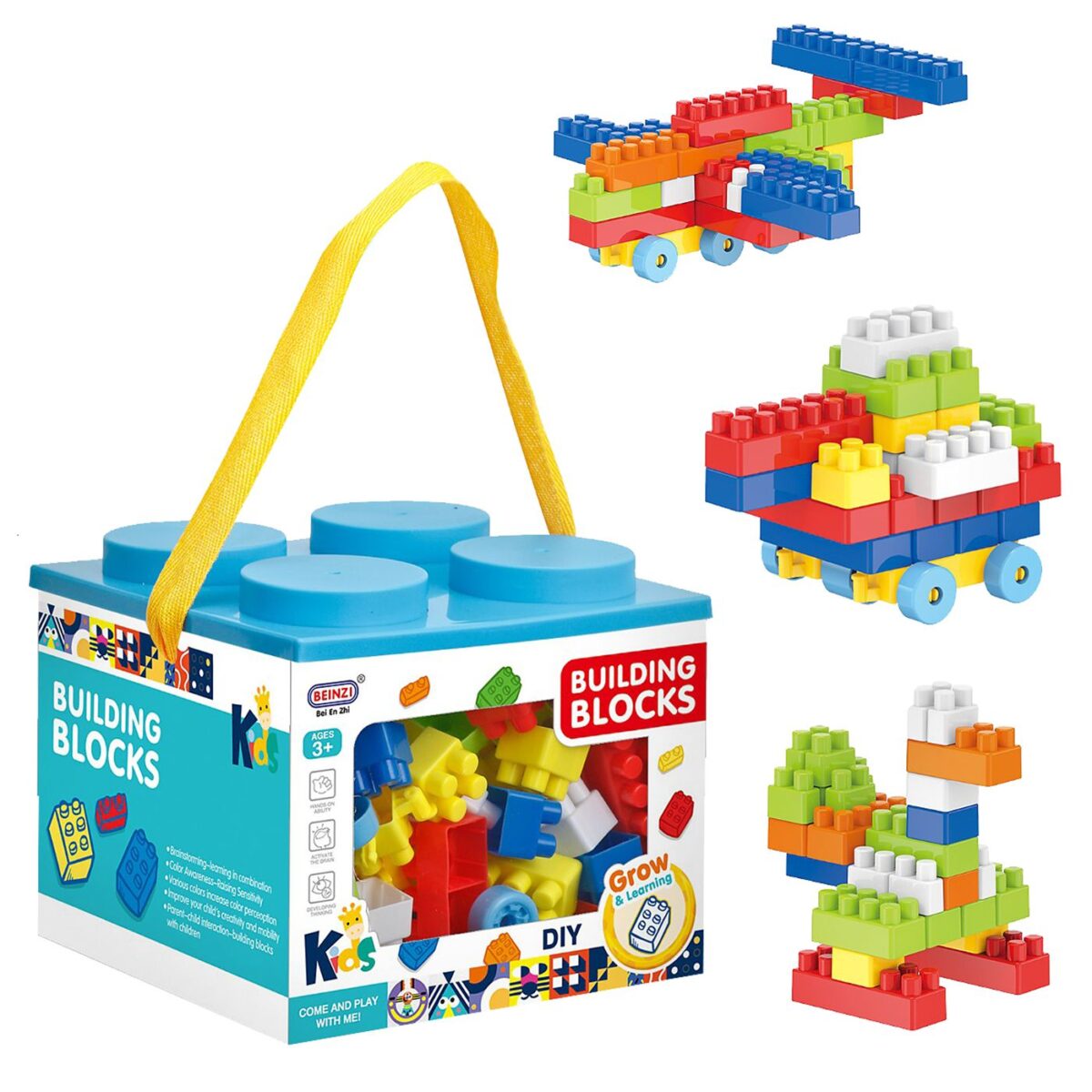Τουβλάκια σε Κουτί Κύβο 100τεμ 15x15x13cm ToyMarkt 95450-ΤΕΜ(1) - Image 1