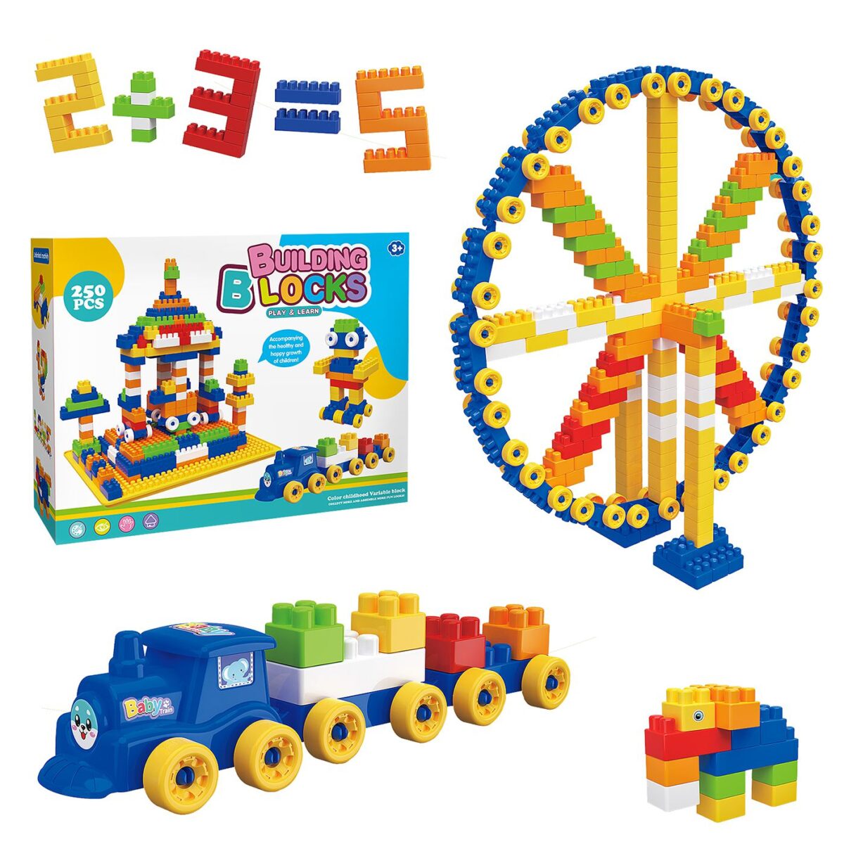 Τουβλάκια Κουτί 250 τεμ 29x22x7cm ToyMarkt 95452-ΤΕΜ(1) - Image 1