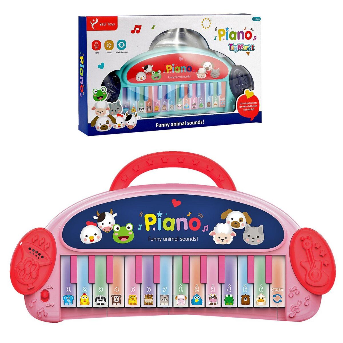 Piano Funny Animal Sounds 35x20x5cm ToyMarkt 96167-ΤΕΜ(1) - Image 1