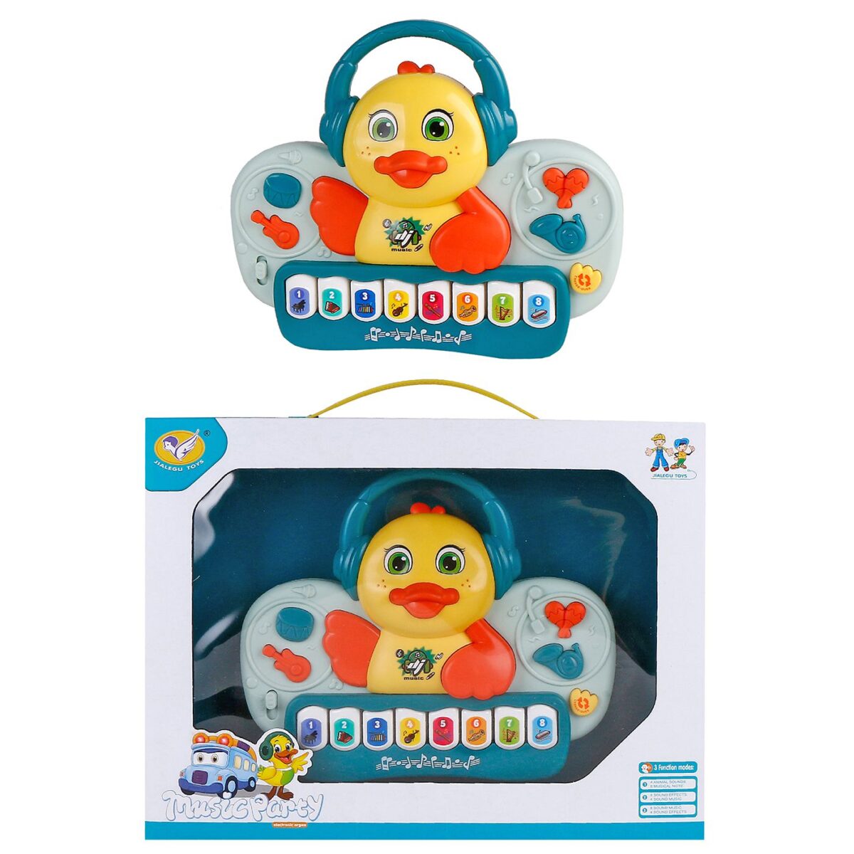 ΠΙΑΝΑΚΙ ΠΑΠΑΚΙ ΜΕ ΑΚΟΥΣΤΙΚΑ 27x21x5cm ToyMarkt 96171-ΤΕΜ(1) - Image 1