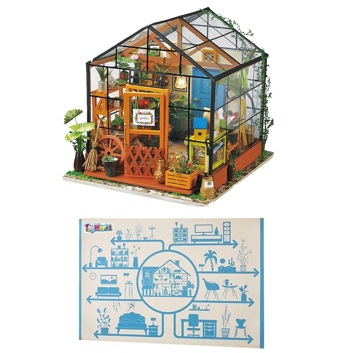 ΣΠΙΤΑΚΙ ΘΕΡΜΟΚΗΠΙΟ ΜΠΑΤΑΡΙΑΣ 32x21x5cm ToyMarkt 971120-ΤΕΜ(1) - Image 1