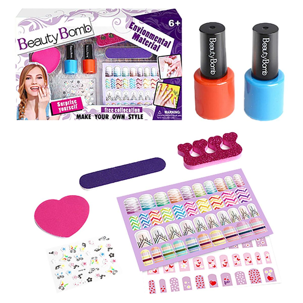 ΚΟΥΤΙ ΝΥΧΙΩΝ BEAUTY BOMB 33x20x4cm ToyMarkt 971131-ΤΕΜ(1) - Image 1