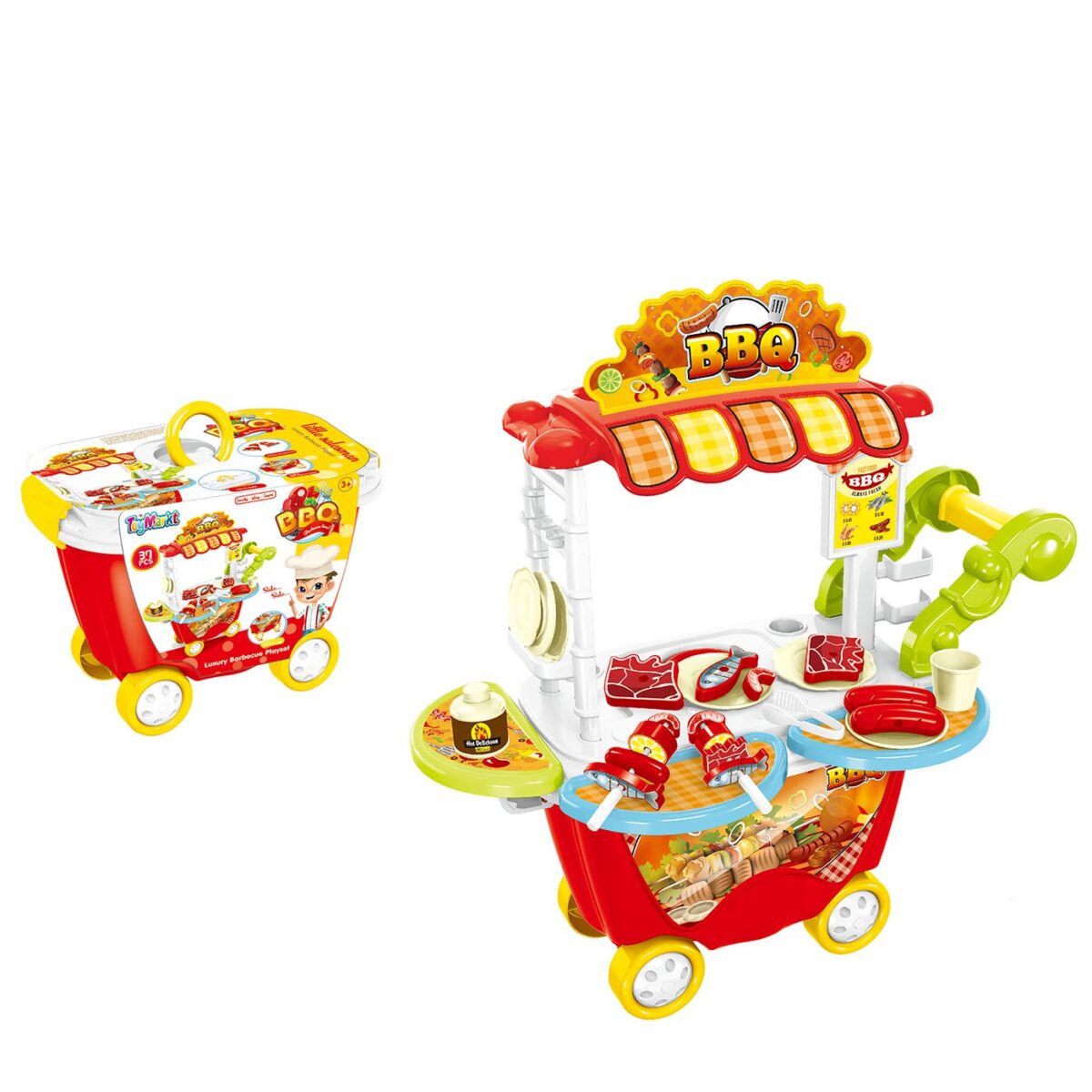 Τρόλευ barbecue 37 τεμαχίων 26x18x16cm ToyMarkt 971144-ΤΕΜ(1) - Image 1