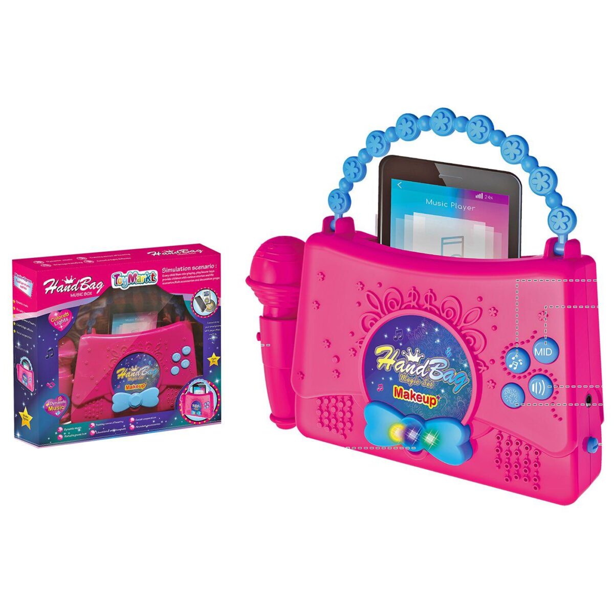 ΤΣΑΝΤΑΚΙ ΜΟΥΣΙΚΗΣ, ΣΥΝΔΕΕΤΑΙ ΜΕ SMARTPHONE 27x24x6cm ToyMarkt 971181-ΤΕΜ(1) - Image 1